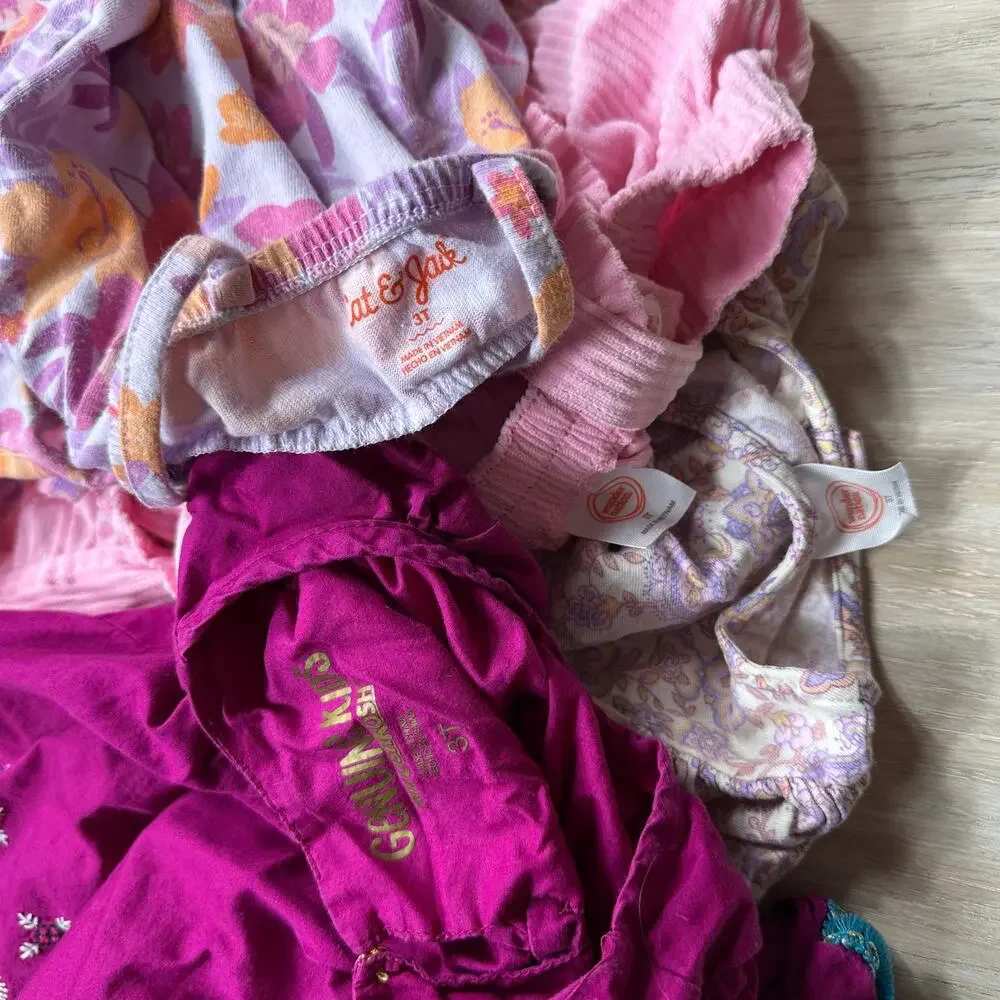 8 Piece Bundle Lot Hanna Andersson Cat & Jack Gymboree  Floral Summer Dress 3T